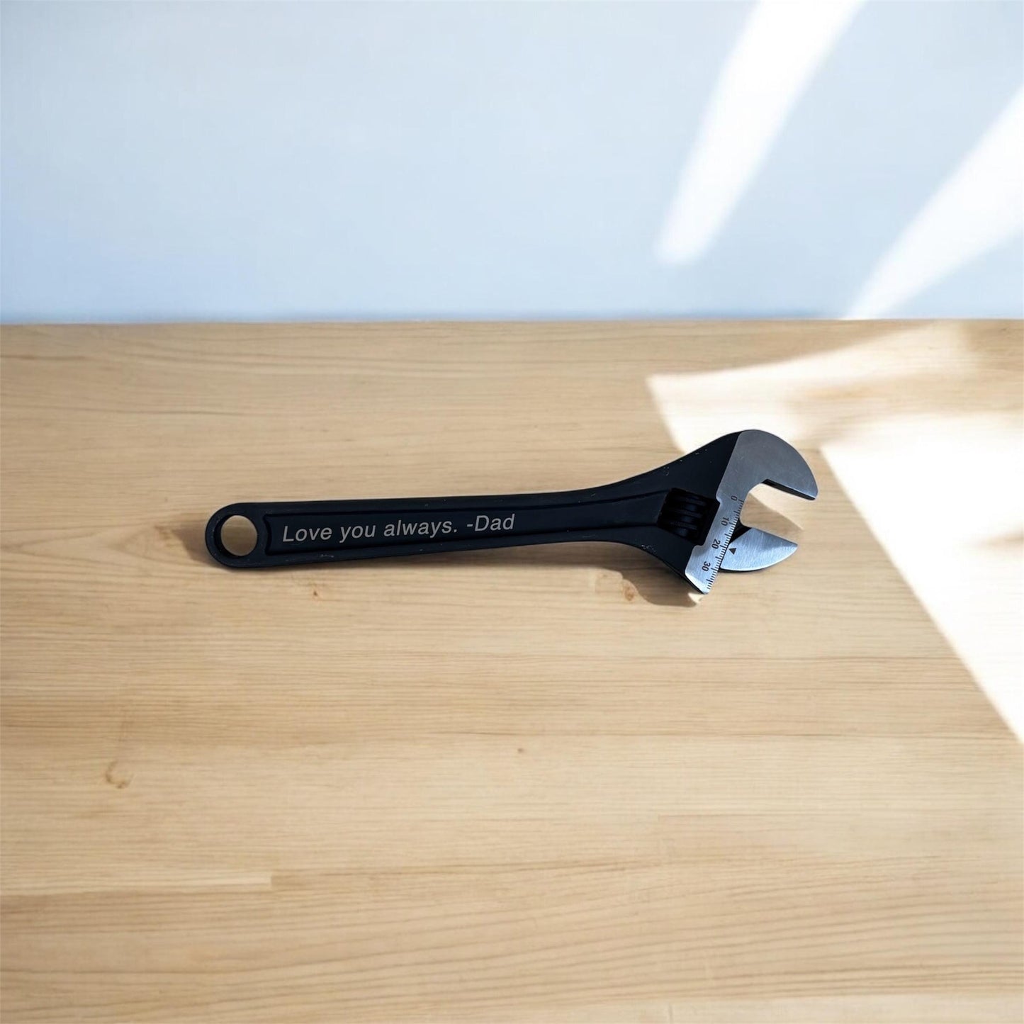 Tools gift for dad step father brother boy friend laser engraved adjustable wrench